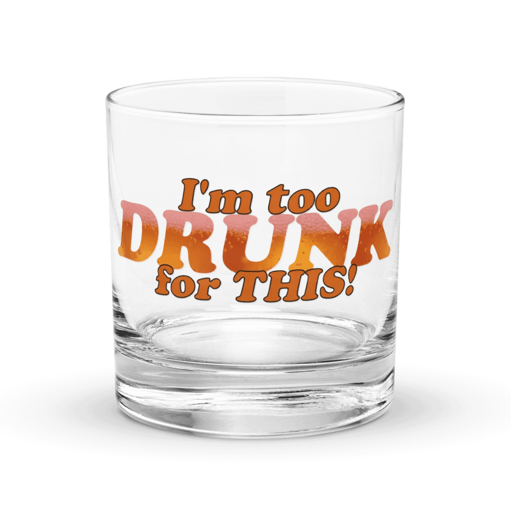 Bubbly Drunk Rocks Glass product image (1)