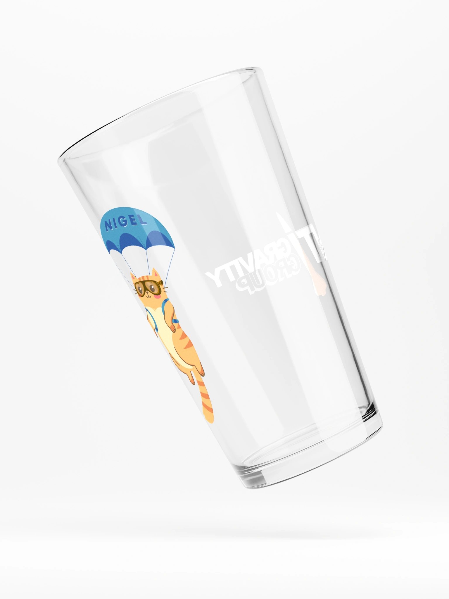 Nigel's Parachuting Cat Shaker Pint Glass product image (5)