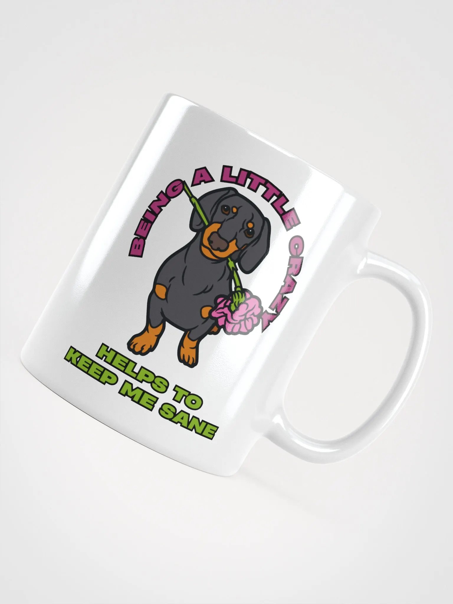 Dachshund Delight White Glossy Mug product image (10)