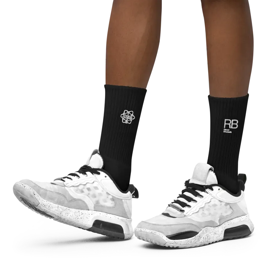 BR Embroidered Socks in Black product image (11)