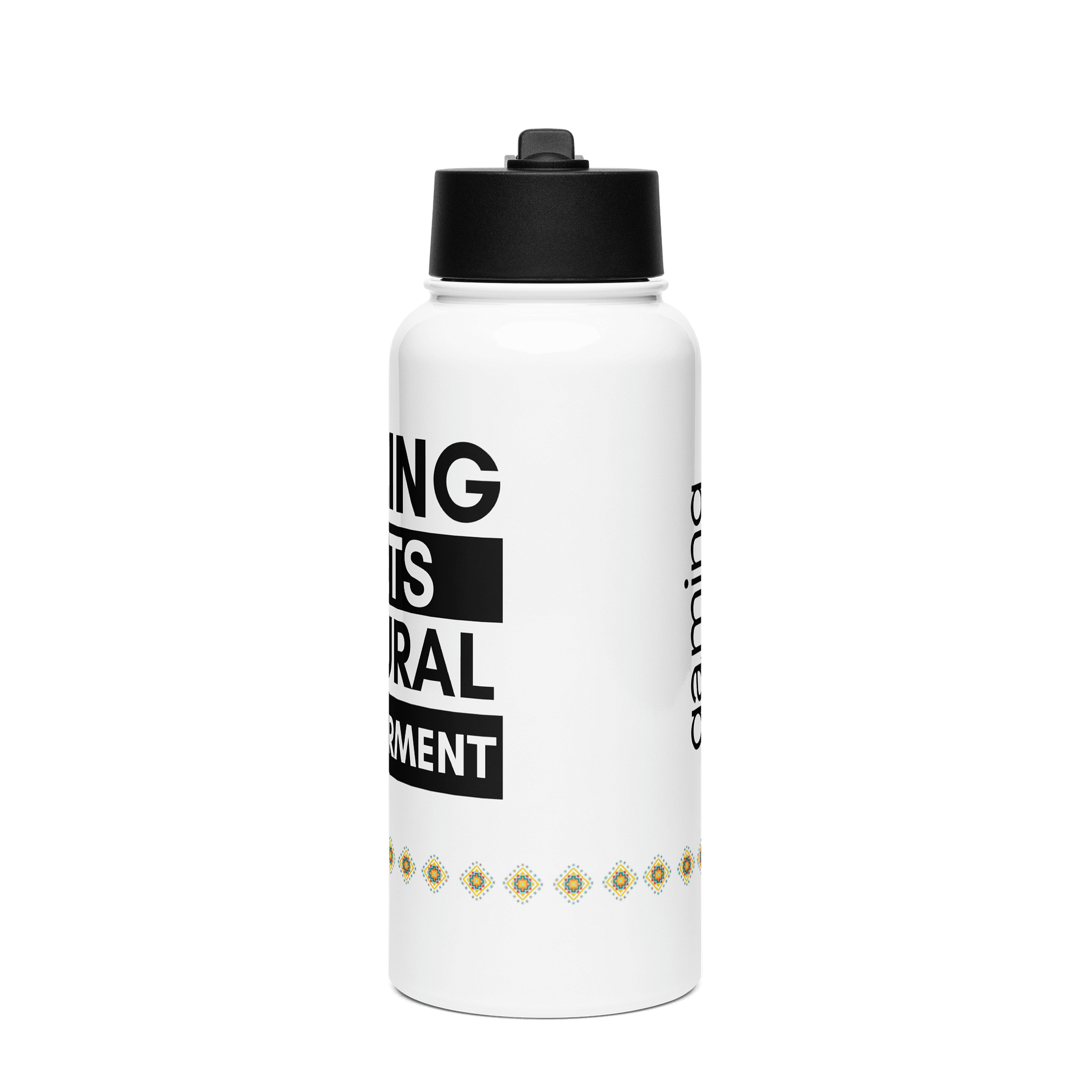 Gaming Meets Cultural Empowerment Fusion Stainless Steel Bottle product image (2)