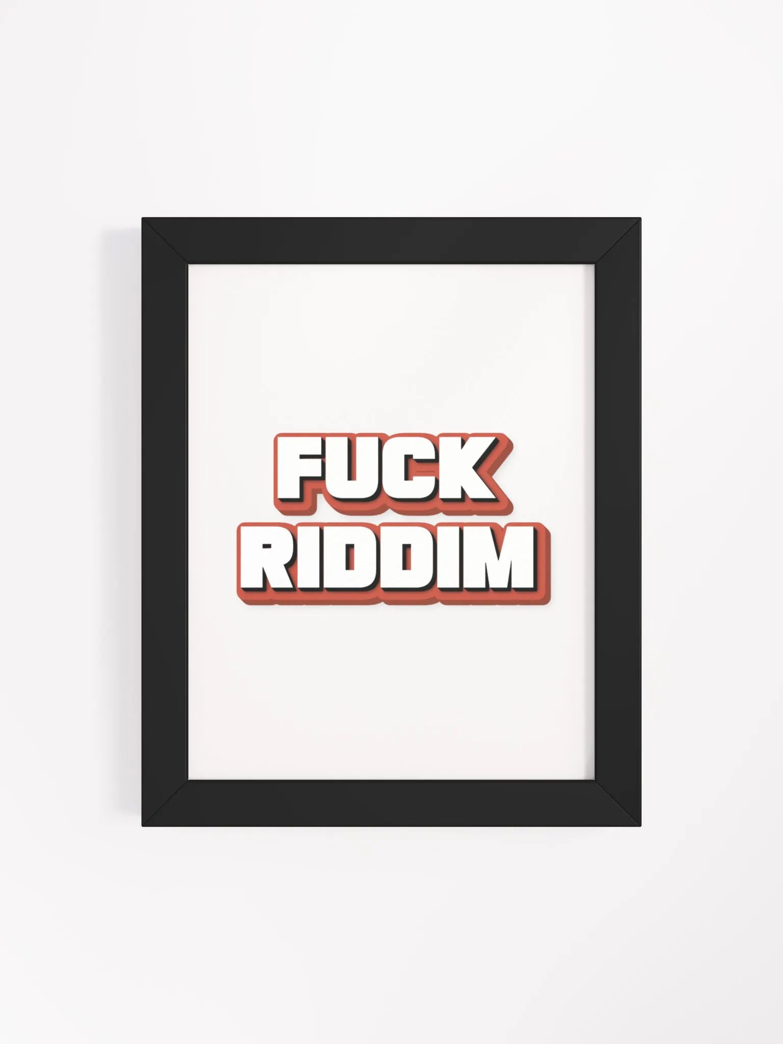 F*CK RIDDIM Framed Poster product image (36)