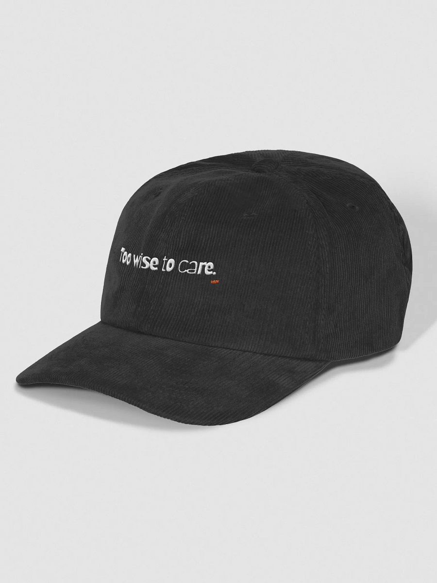 Too Wise to care Embroidered Corduroy Dad Hat product image (8)