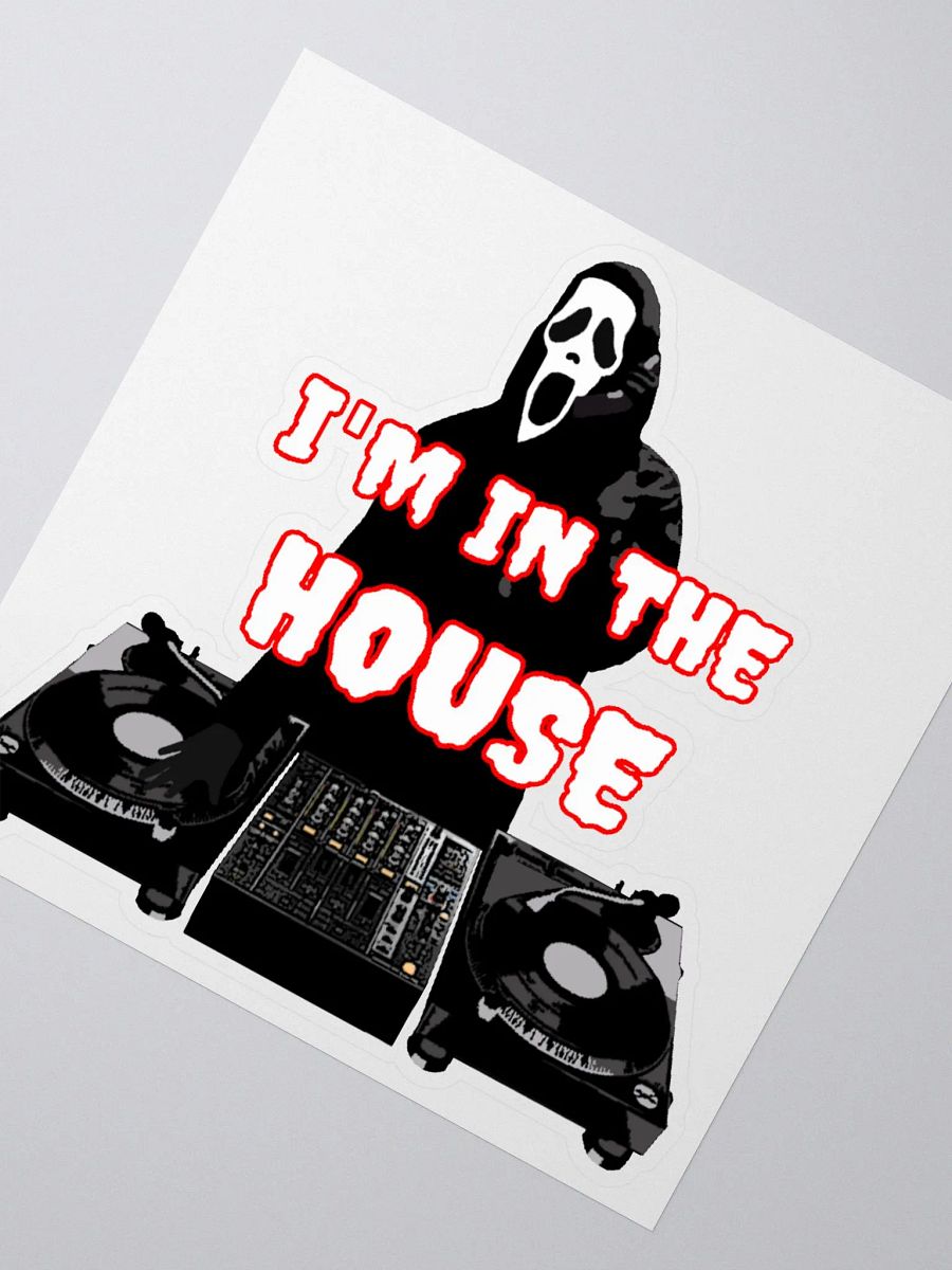 Ghostface in the house Kiss Cut Stickers product image (2)