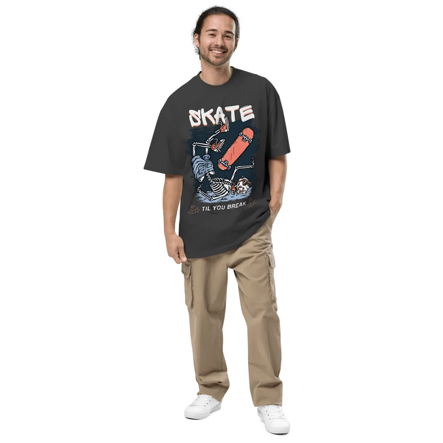 Skate til you break oversized tee product image (6)