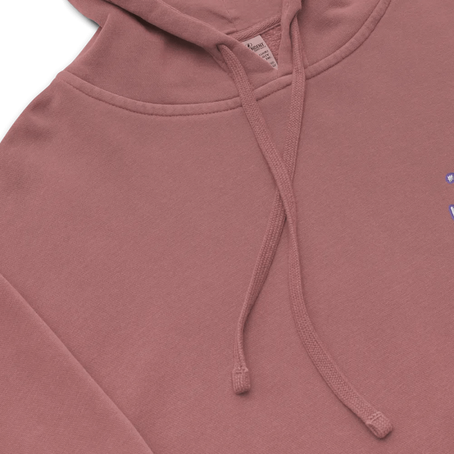 *not* mentally linear (L.C. purple bubble design 2) embroidered pigment hoodie product image (8)