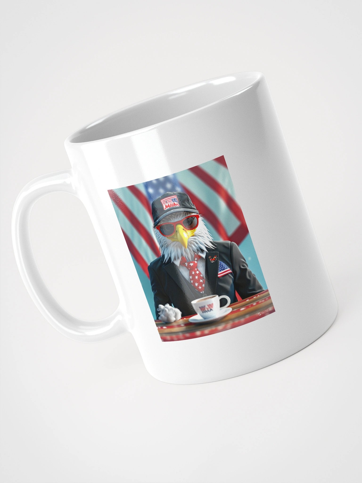Bald eagle Black Suit Coffee Mug-Karma Omni Hub product image (2)