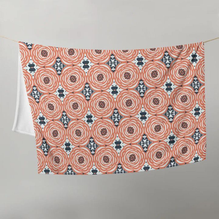 Delicate Rose Abstract Blanket product image (1)