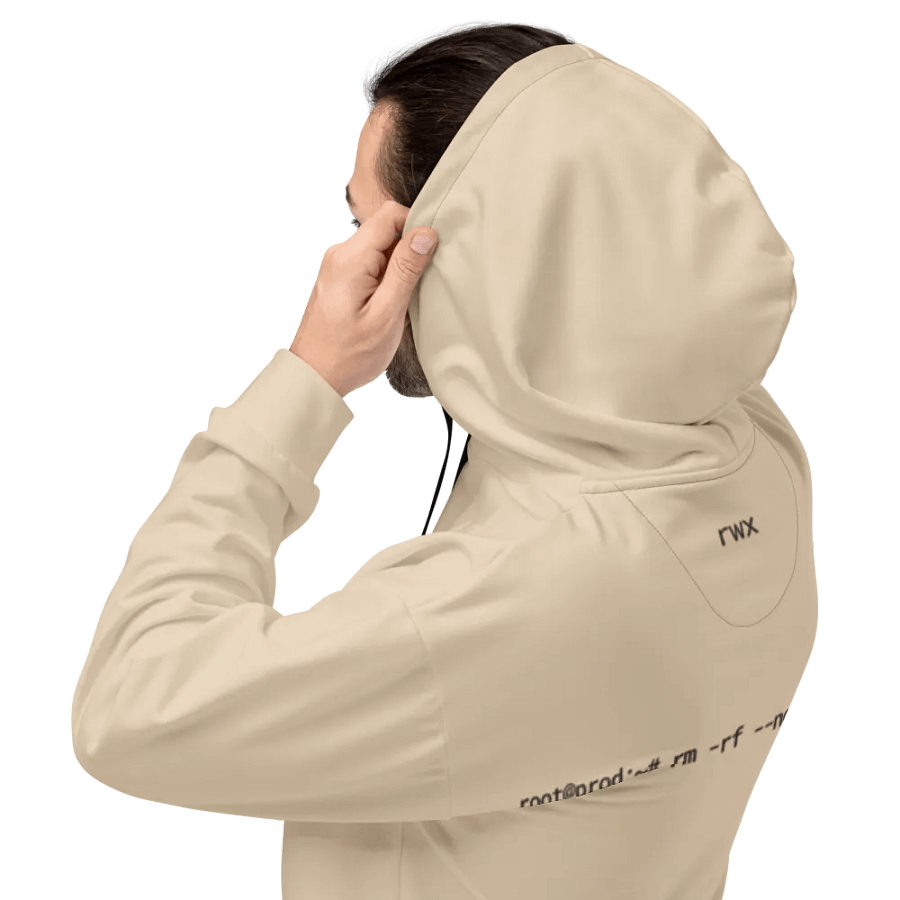 goodbye cruel world, rm -rf / hoodie (champagne mode) product image (3)