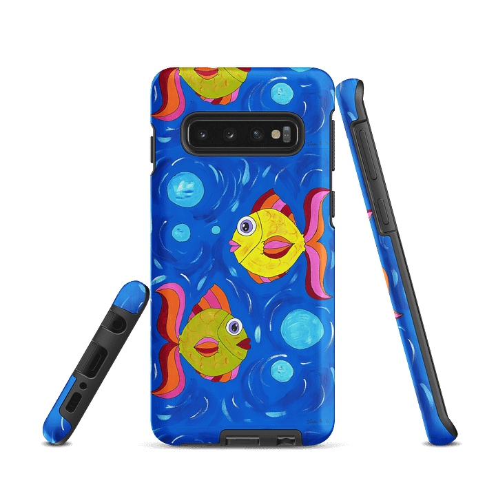 Fish style (art by Dina R.) acrylic painting picture - Tough Case for Samsung product image (1)