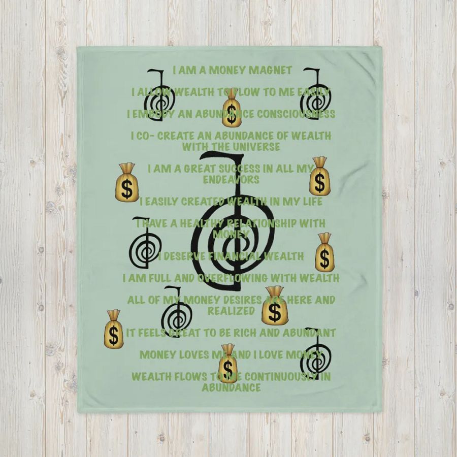 Blanket of wealth and abundance affirmations product image (16)