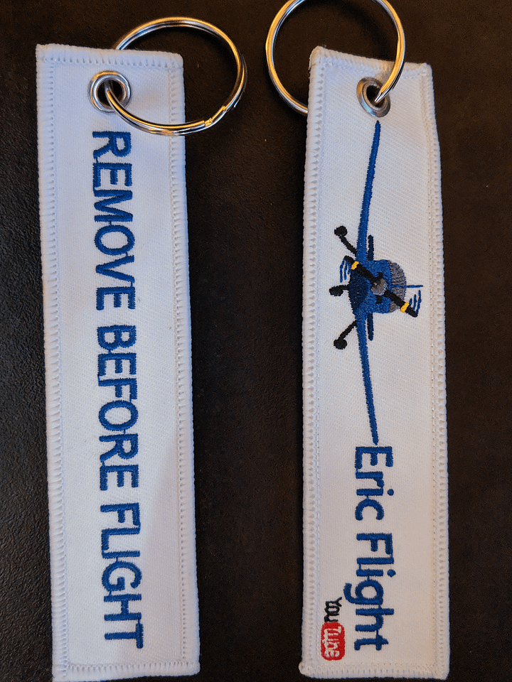 Eric Flight Remove Before Flight Ribbon Keychain product image (1)