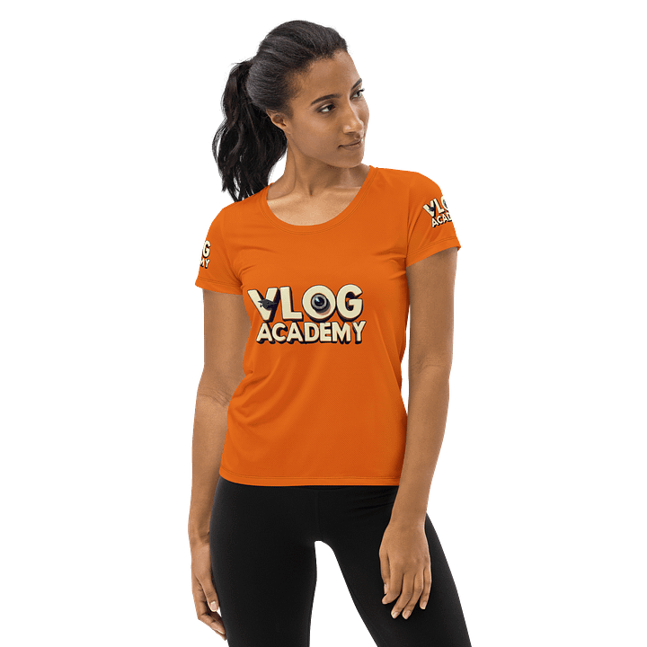 Vlog Academy All-Over Print Women's Athletic T-Shirt product image (1)
