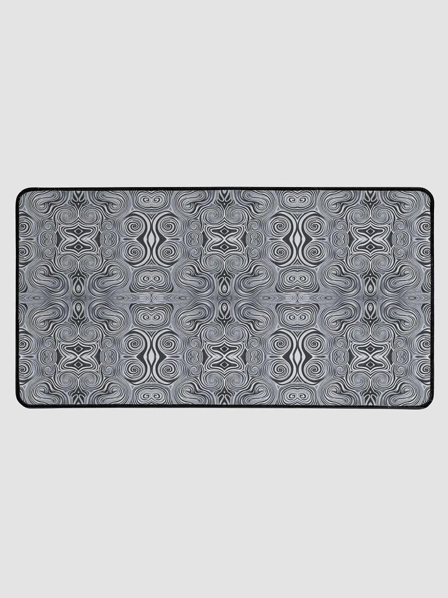Funky Black and White Noir Liquid Tie-Dye Desk Mat product image (2)