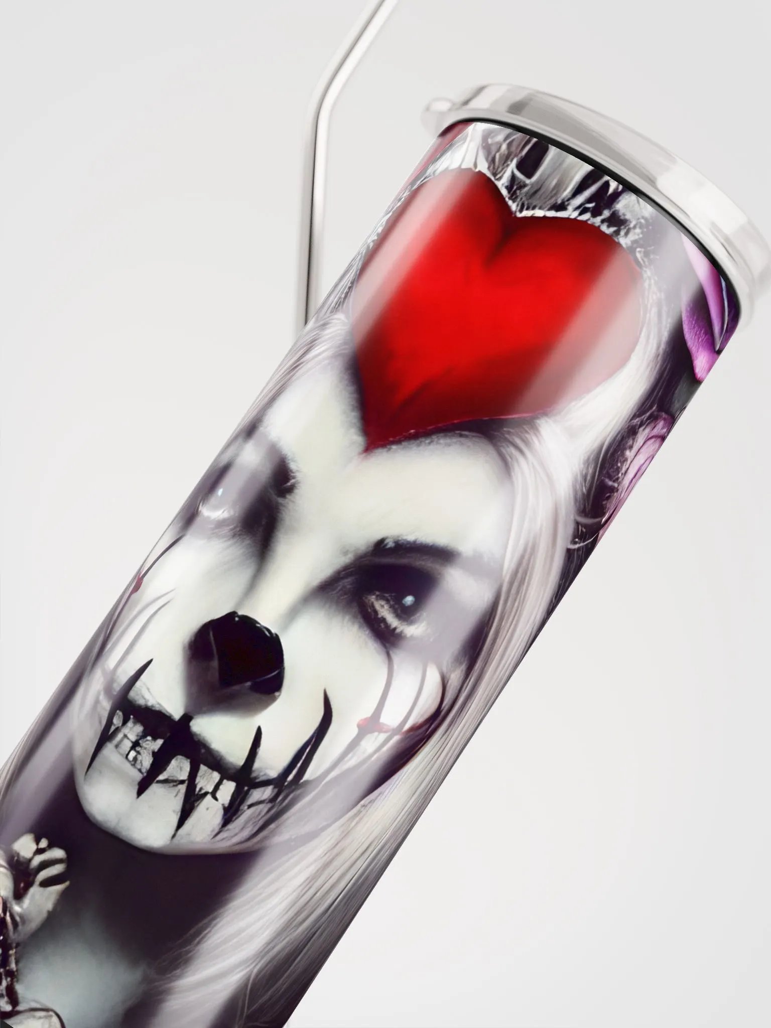 Gothic Romance: Elegant Stainless Steel Tumbler for Valentine's Delight product image (5)