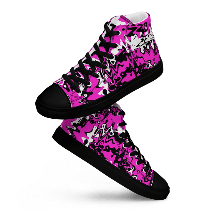 Cyberpink, high top canvas shoes (mens) product image (1)