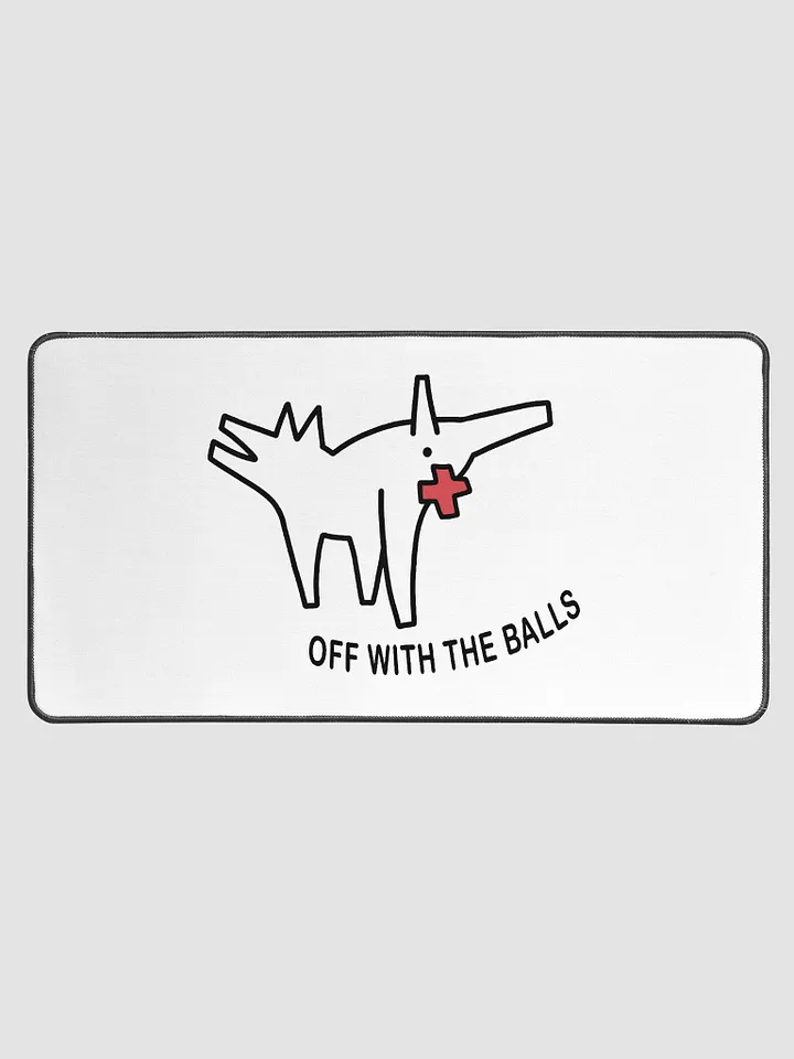 Off With The Balls Desk Mat product image (1)
