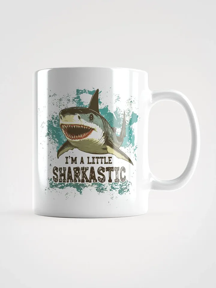 Sharkastic Splash White Mug product image (1)