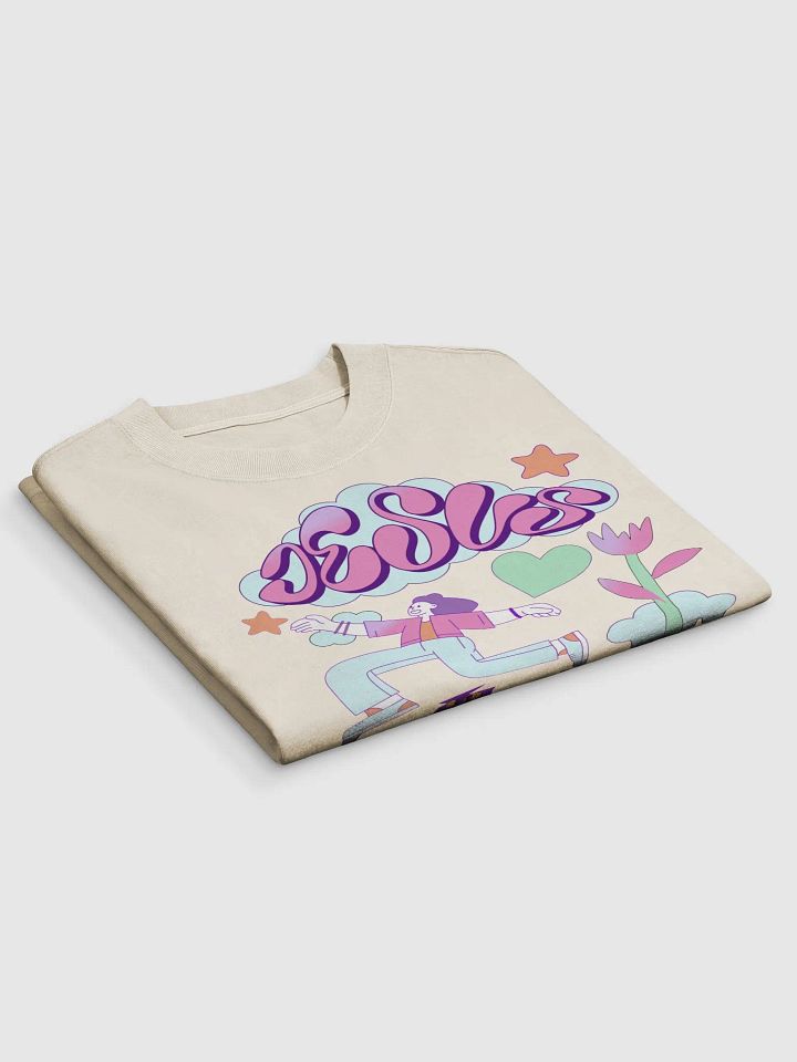 Jesus is my Happy Place Oversized Tee product image (2)