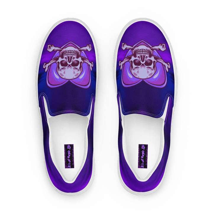 Women's Galactic Skull slip ons product image (1)