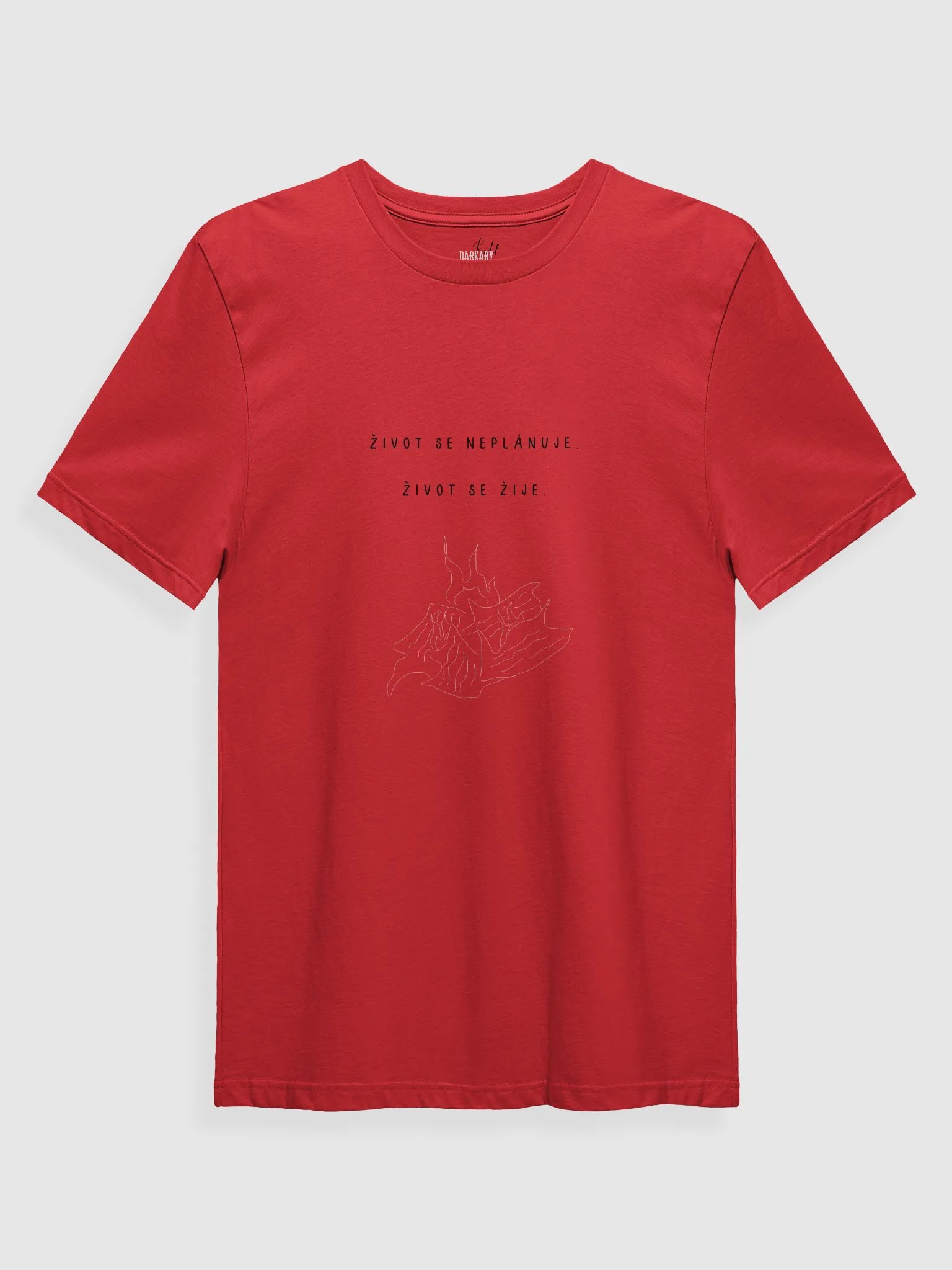 Život se žije Red T-shirt product image (1)