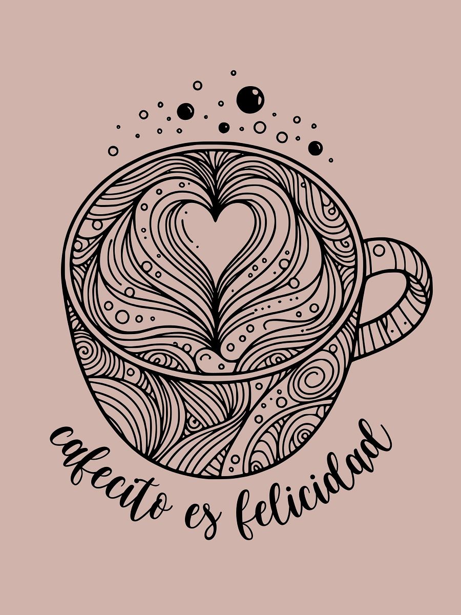 Cafecito Es Felicidad Camiseta Unisex product image (1)