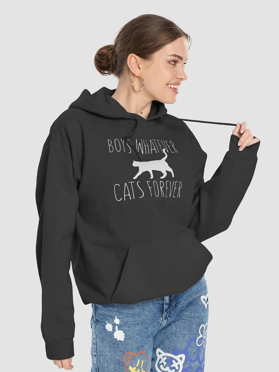Boys whatever cats forever - hoodie product image (7)