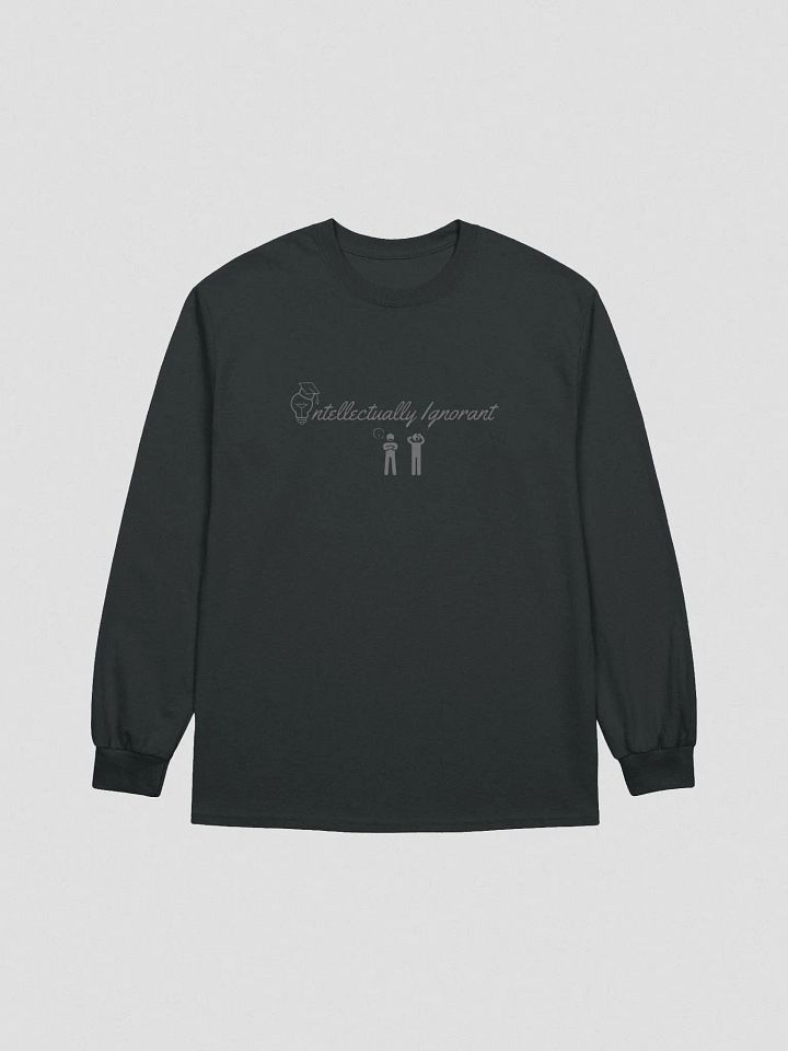 Intellectually Ignorant (Grey Logo) Long Sleeve T-shirt product image (4)