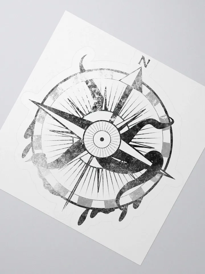 Here there be monsters - Black Sticker product image (7)