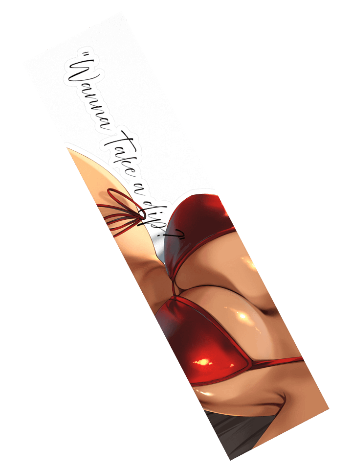 Red Bikini Top Kiss Cut Stickers product image (2)