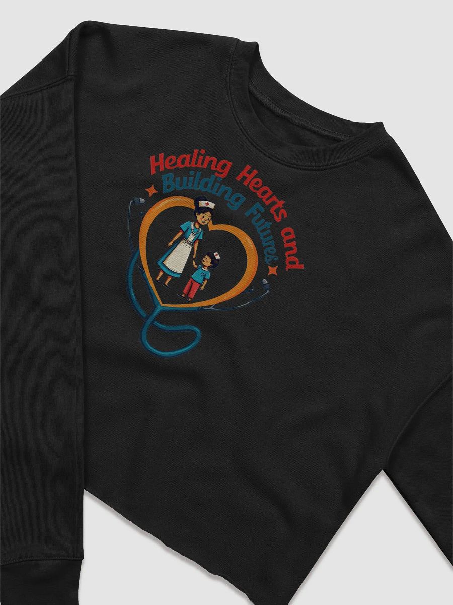 Healing Hearts Nurse & Child Crop Sweatshirt product image (8)