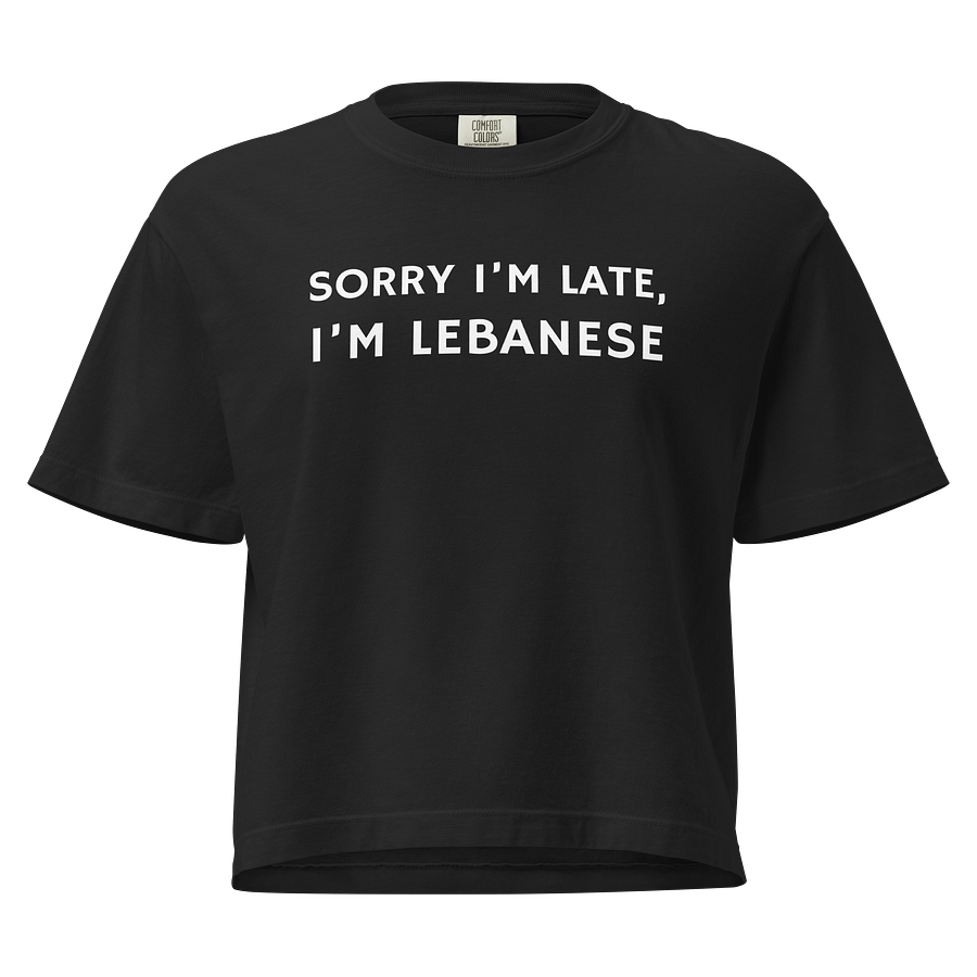 Sorry I'm Lebanese Women's Boxy T-shirt product image (3)