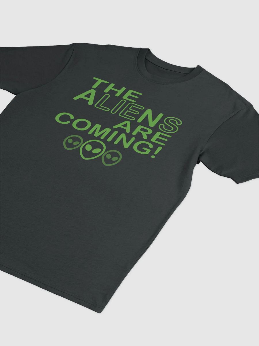 The Aliens Are Coming! - Green - Cotton Heritage Men's Premium Heavyweight Tee product image (3)