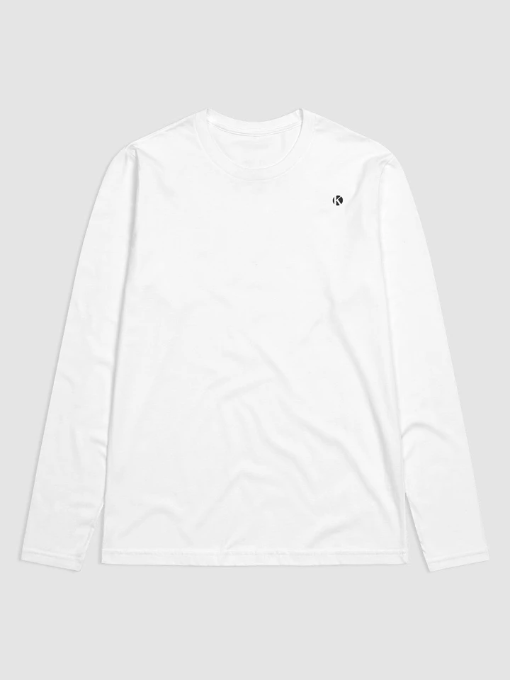 White Premium Fitted Long Sleeve product image (1)