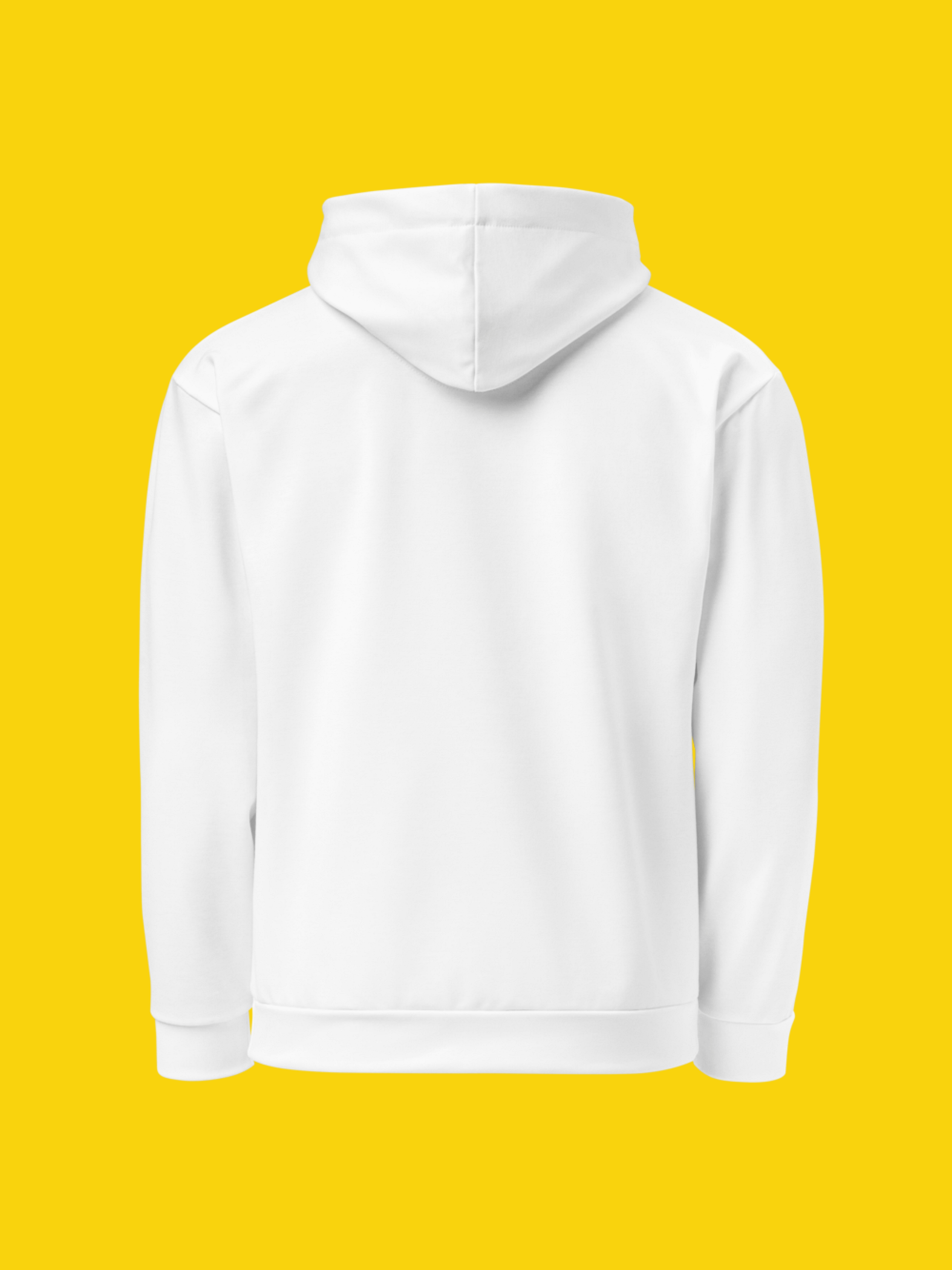 All-Over Print Recycled Unisex Hoodie, White | WIL Style product image (4)
