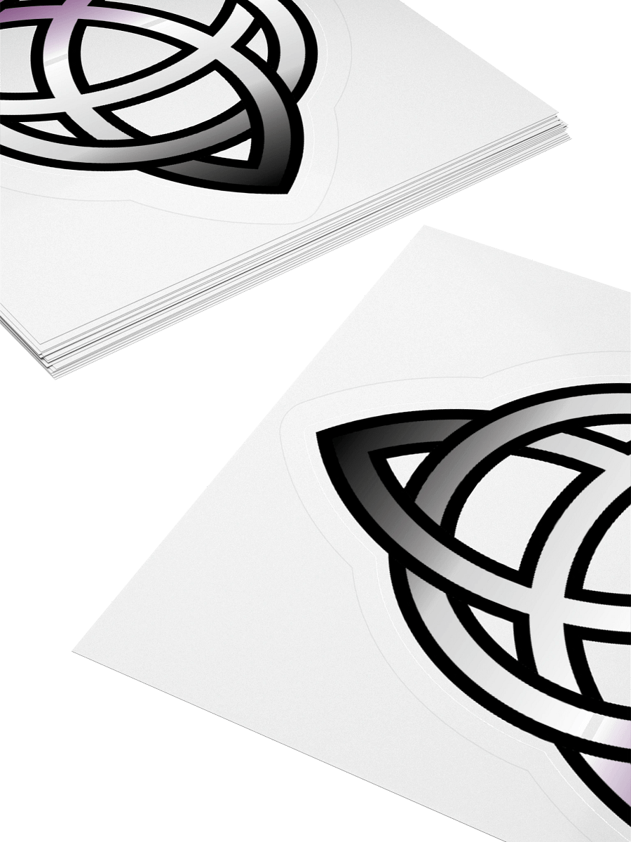 Asexual Pride Gradient Celtic Knot Sticker product image (10)