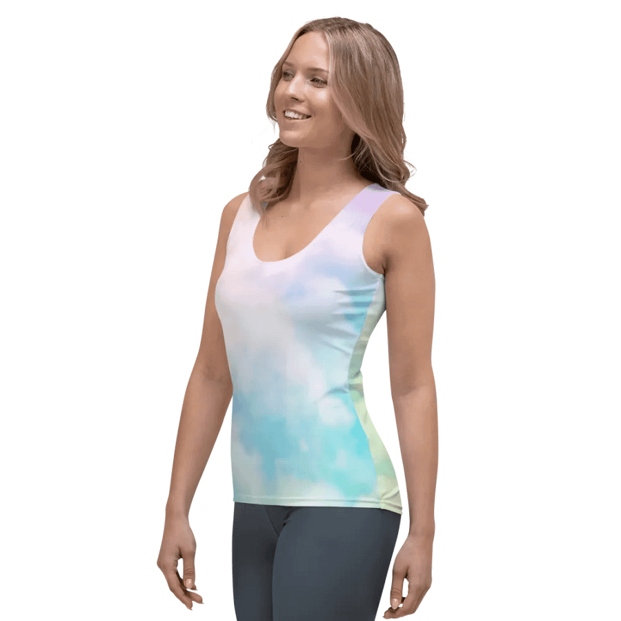 Blur cloud rainbow Design Tank Top - V5 product image (3)