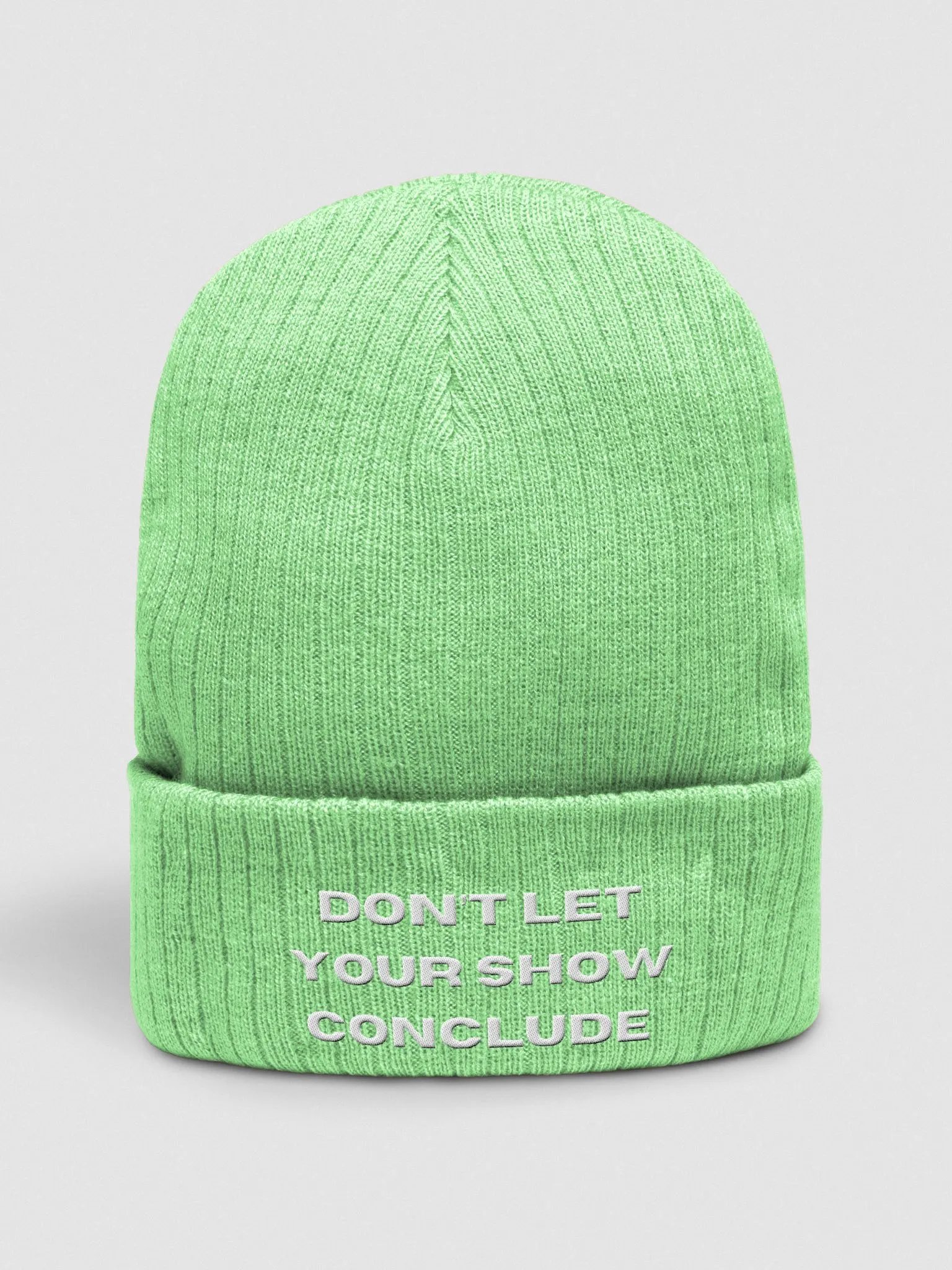 Don't Let Your Show Conclude Ribbed Beanie product image (2)