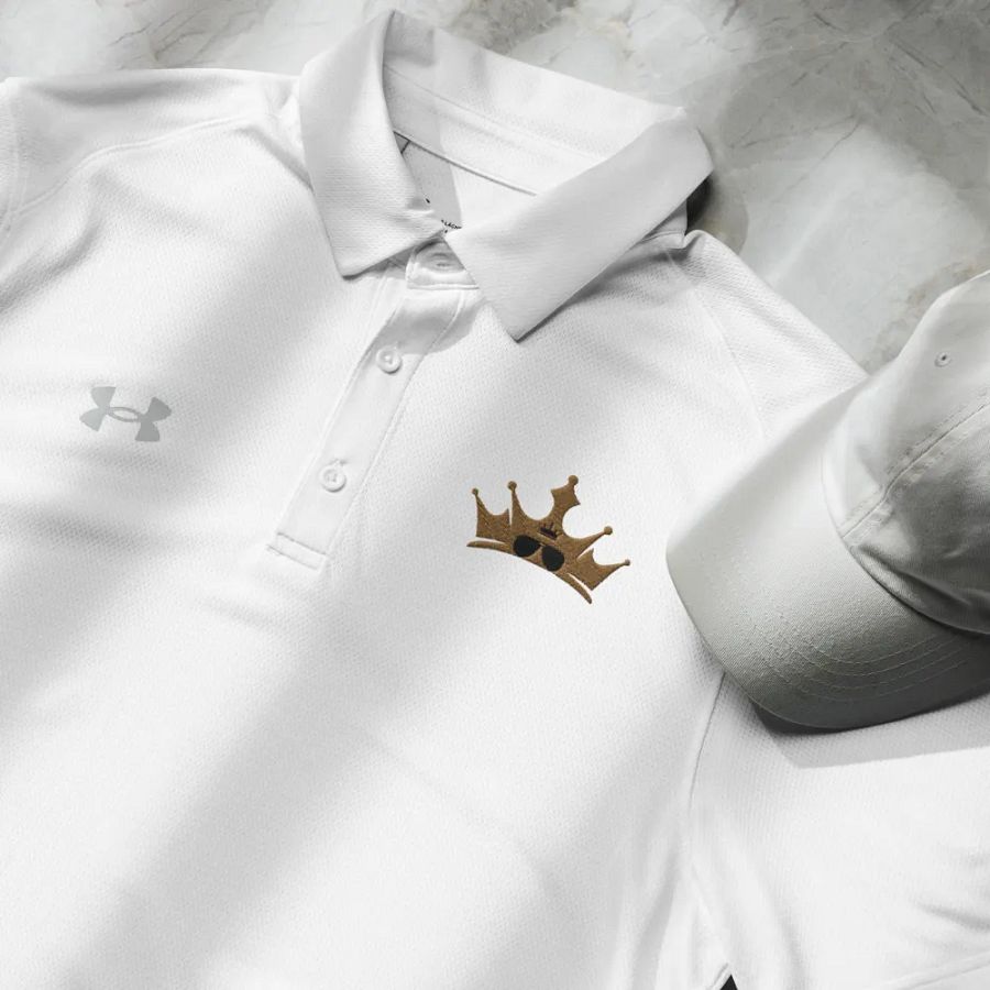 Talking Pounds WHITE UNDER ARMOUR POLO SHIRT product image (5)
