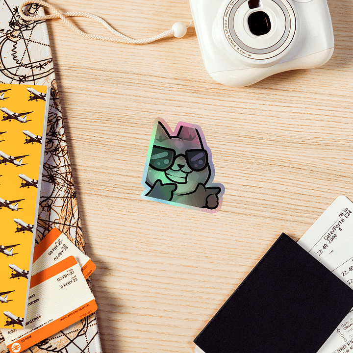 Ayy Emote Holographic Sticker product image (2)