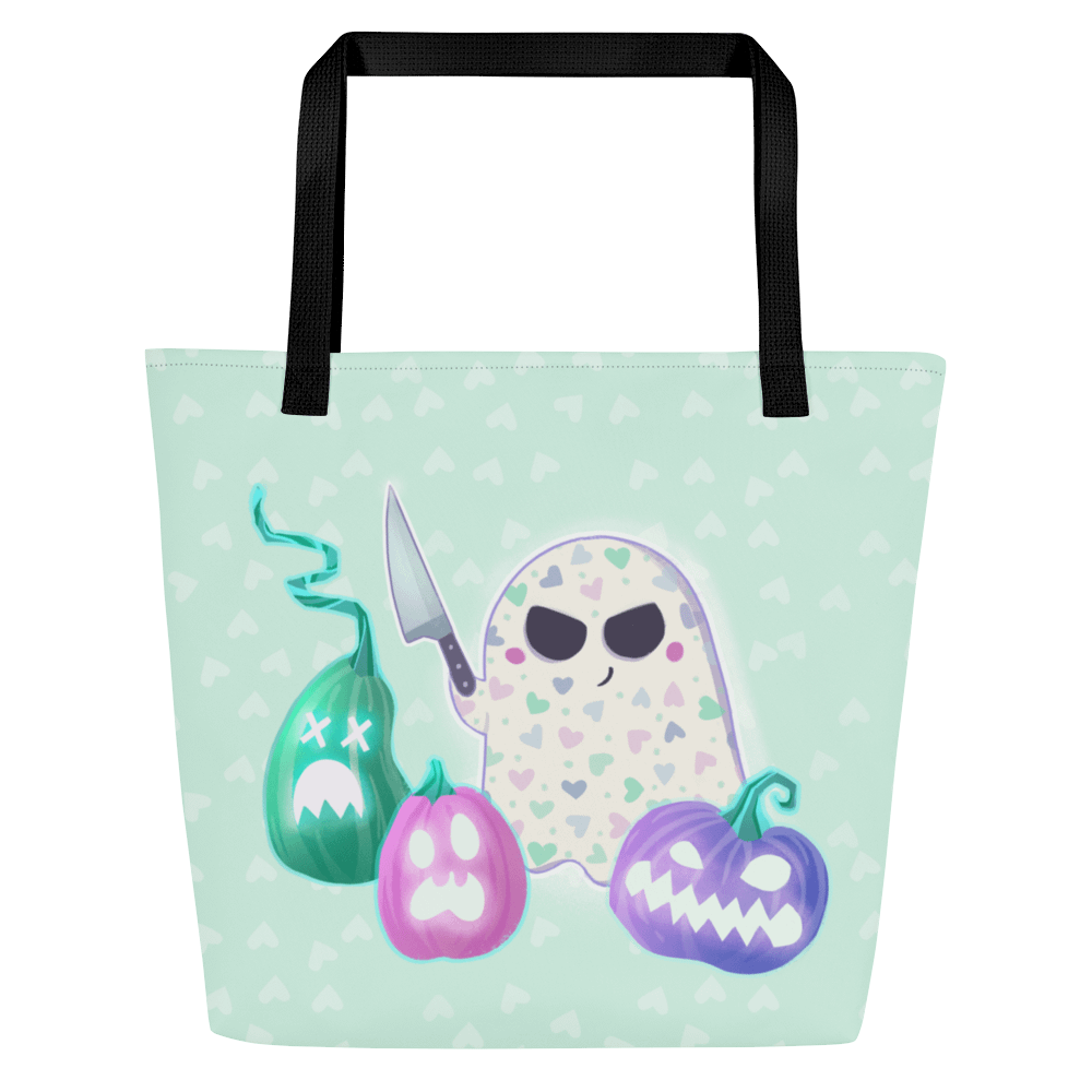Pastel Little Ghost Pumpkin Carver - Tote Bag product image (3)