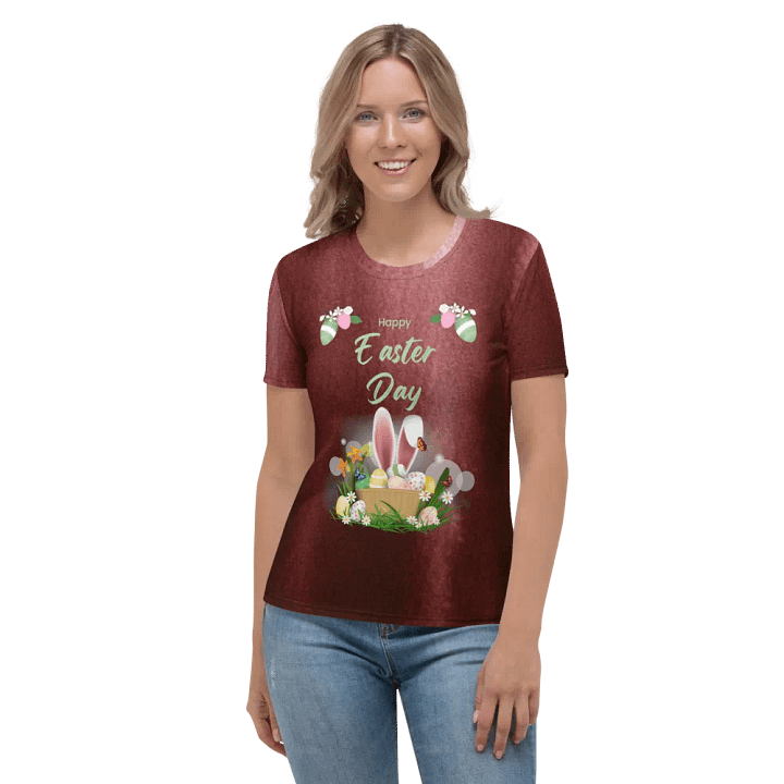 Happy Easter Day All Over Print T-shirt product image (2)