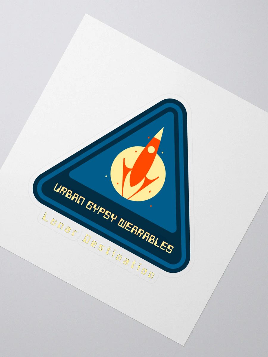 Lunar Destination Rocket Kiss Cut Stickers product image (2)