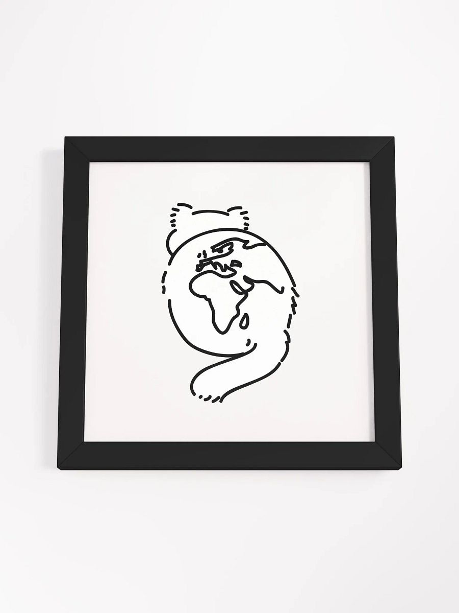 Planet Manul Africa & Europe - Framed Print product image (10)
