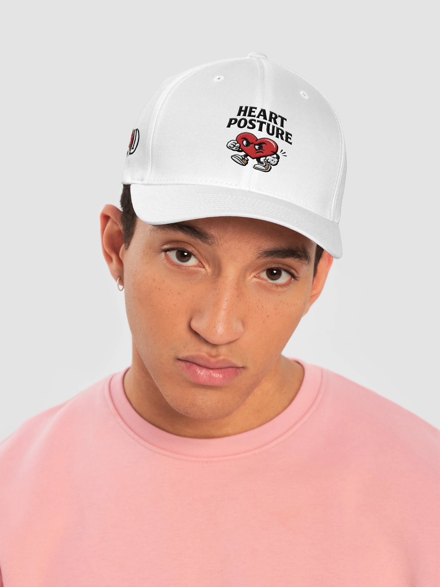 HEART POSTURE STITCH FITTED CAP product image (10)