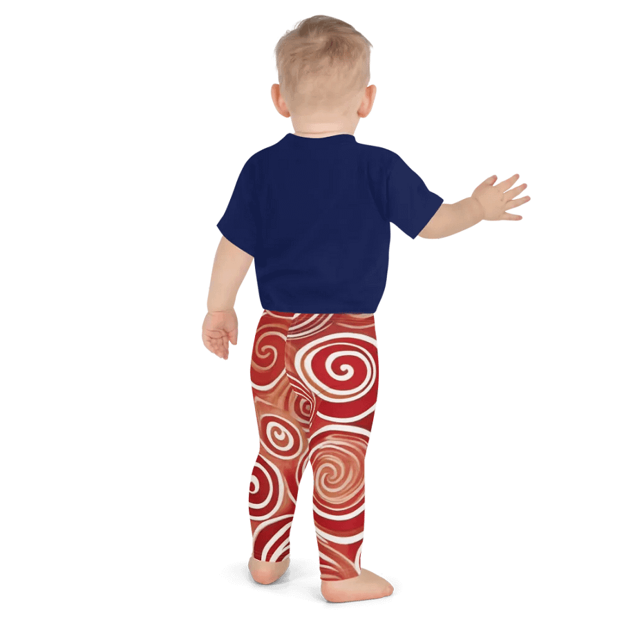 Funky Cherry Swirls Liquid Tie-Dye Kid's and Toddler's Leggings product image (9)