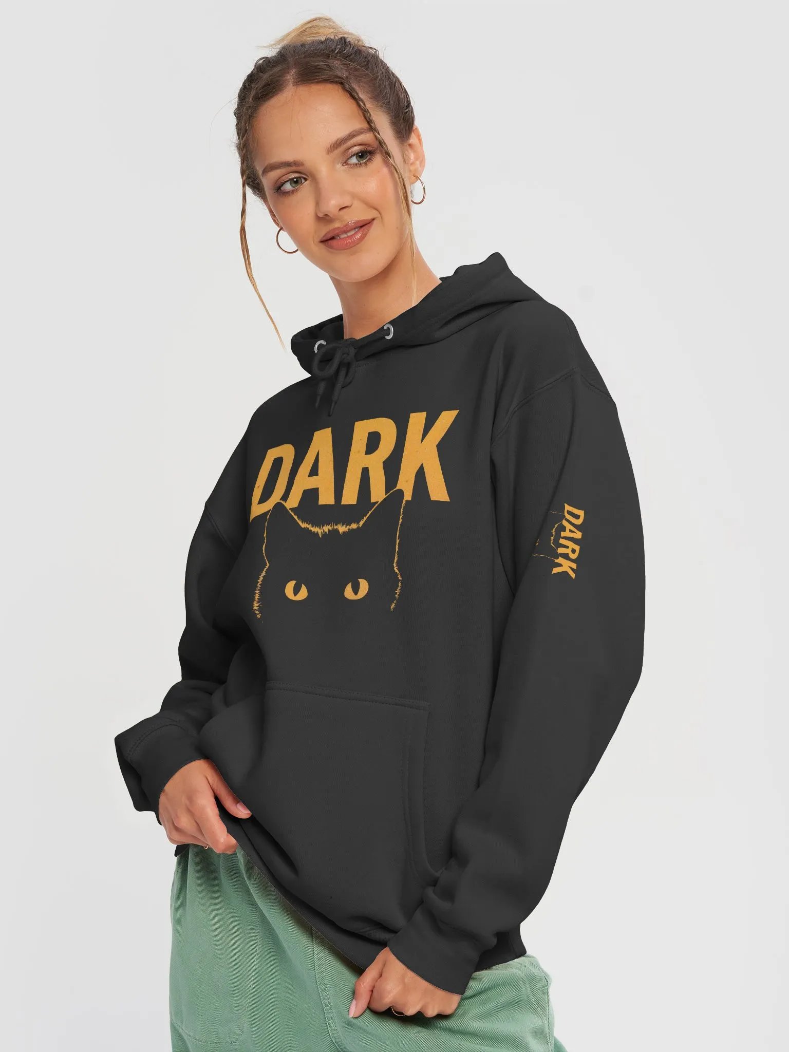 Lane Seven Premium Pullover Hoodie - DARK Cat Edition product image (3)