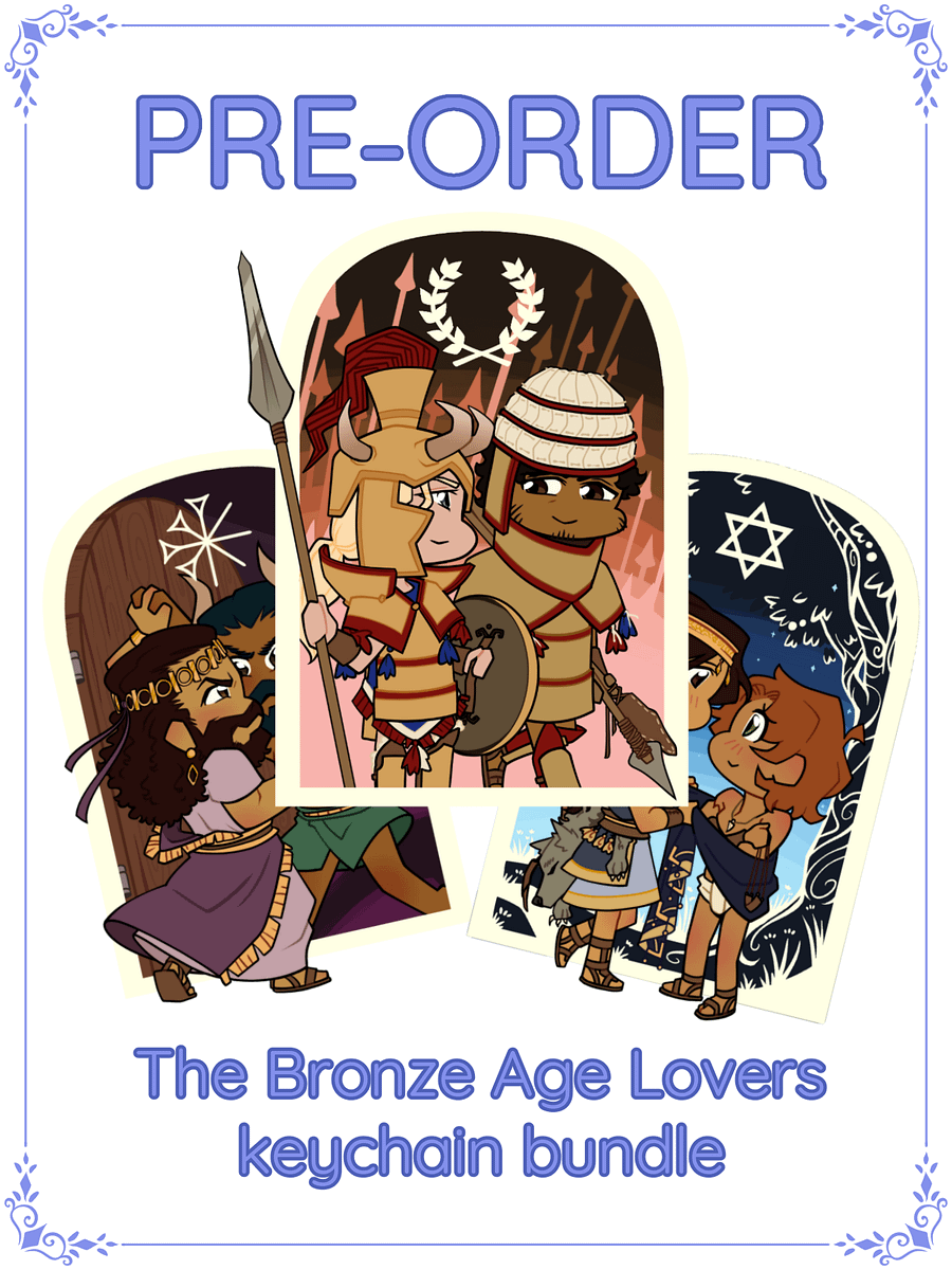 [PRE-ORDER] The Bronze Age Lovers Bundle | Double-Sided Acrylic Keychains product image (1)