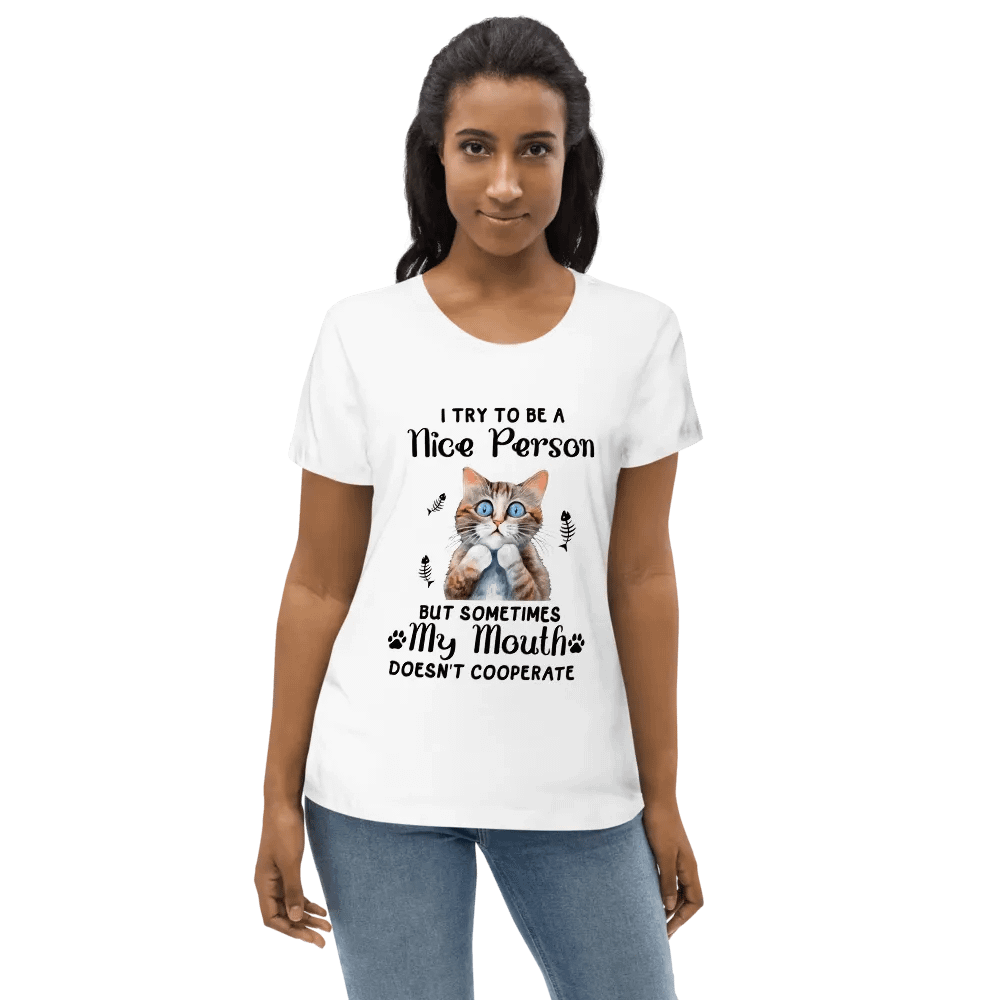 Whimsical Kitten Joke Shirt Women's Tee product image (6)
