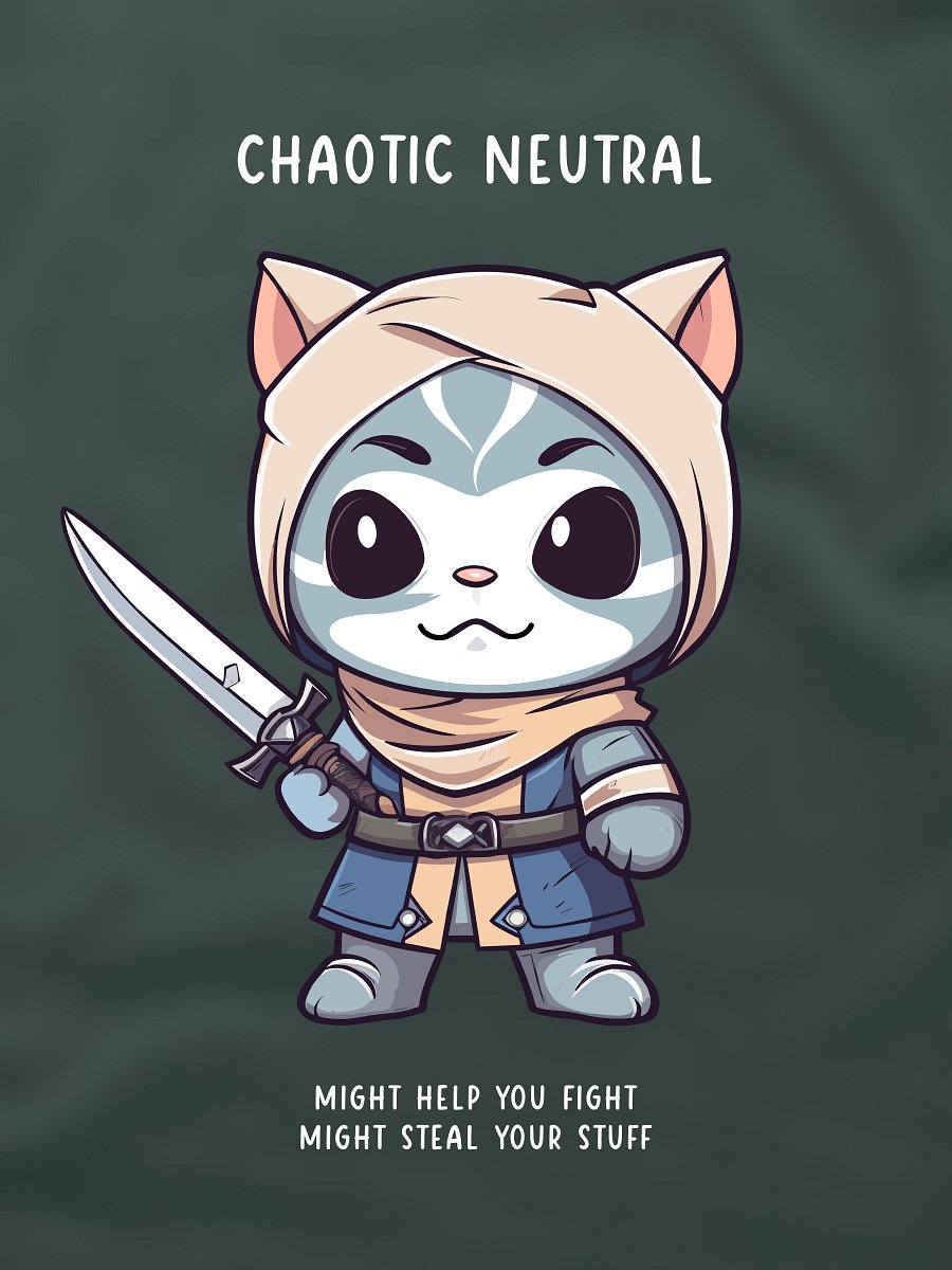 Chaotic Neutral - PixelGum Tee product image (1)